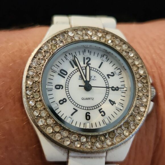 Bongo Quartz Rhinestone Accutime Watch Corp Watch - Picture 2 of 6